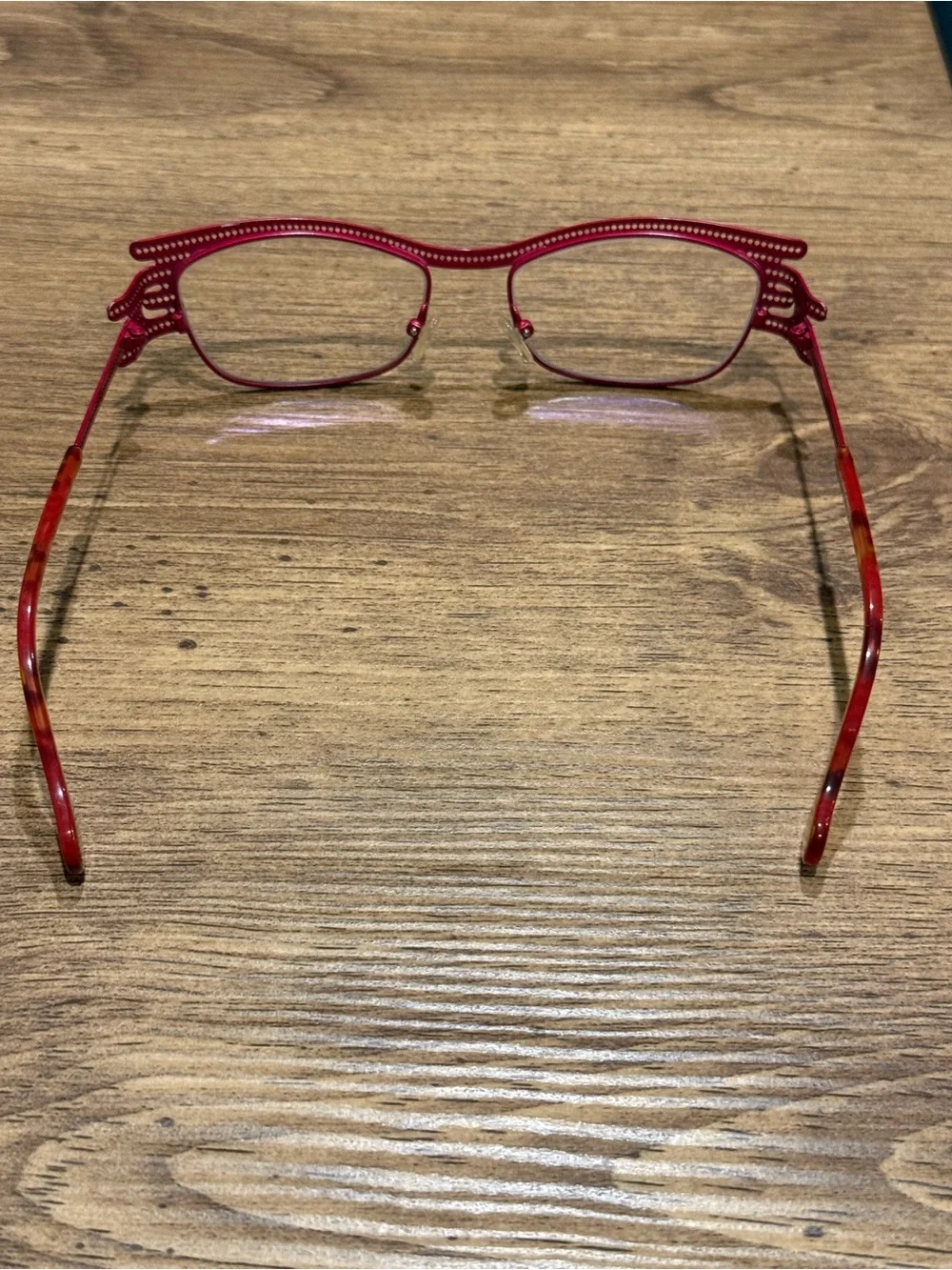 BOZ by J.F. Rey Eyeglasses FRAMES Rectangular 52-17-129 Red White Flair